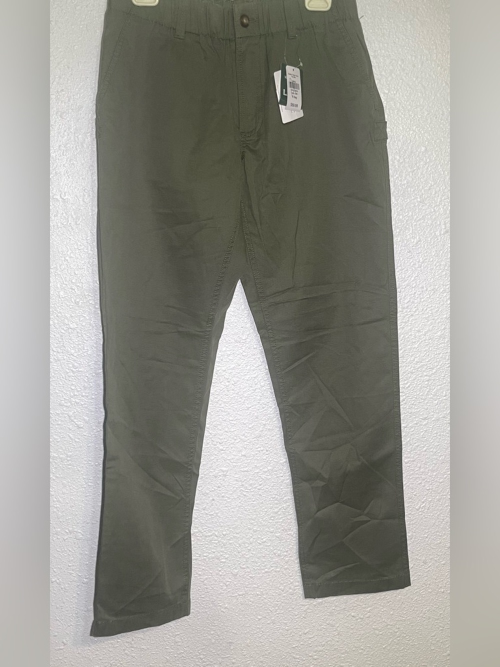 L.L. Bean women’s stretch tensely chino Olive Green Casual Pants size 8